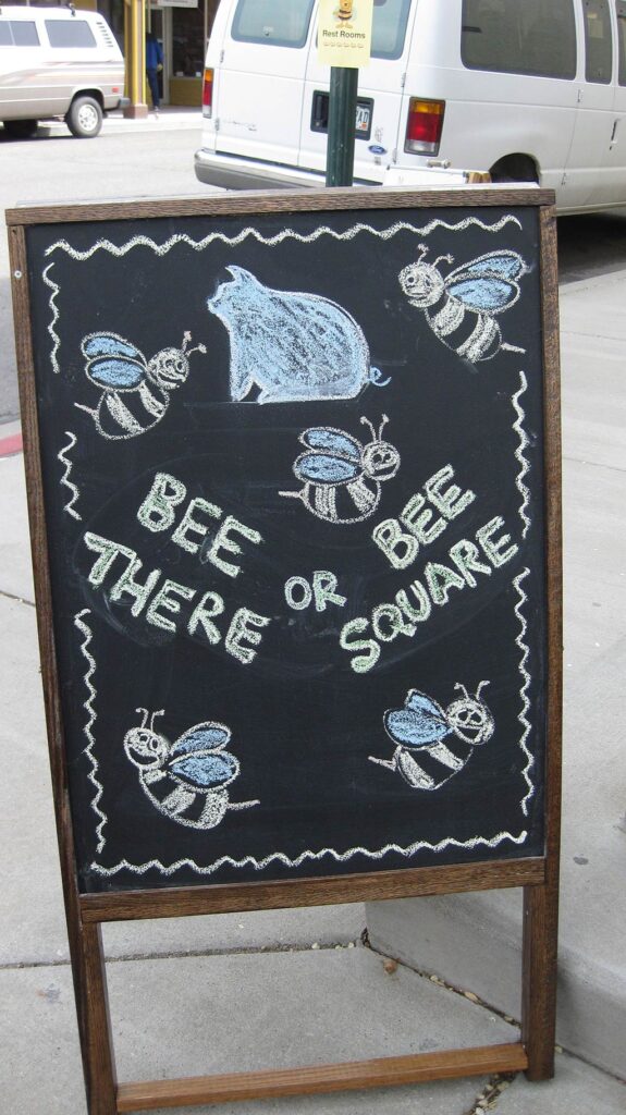 Bee-There-sign